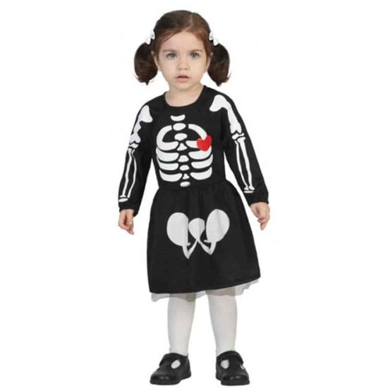 Fantasia de esqueleto para menina