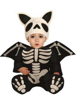 Fantasia de morcego esqueleto para bebê