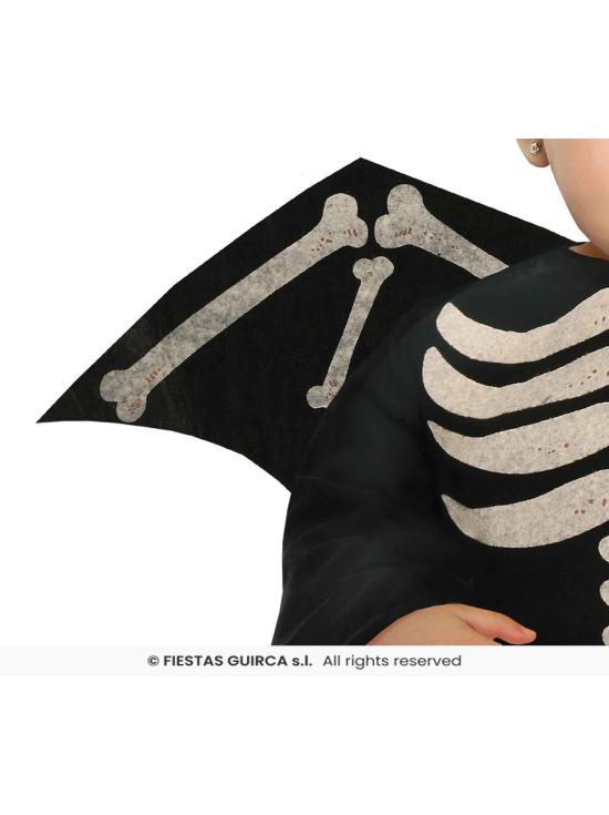 Fantasia de morcego esqueleto para bebê