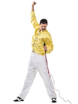 Fantasia de Freddie Mercury para adultos - Fantasia de astro do rock