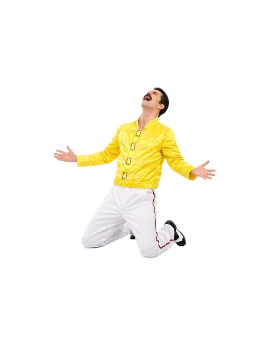 Fantasia de Freddie Mercury para adultos - Fantasia de astro do rock