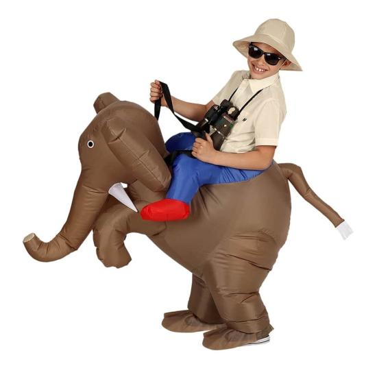 Fantasia de explorador em elefante infantil