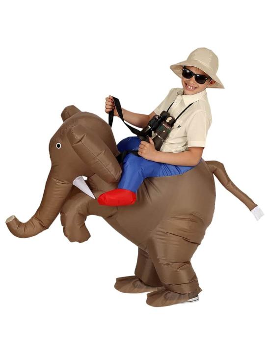 Fantasia de explorador em elefante infantil