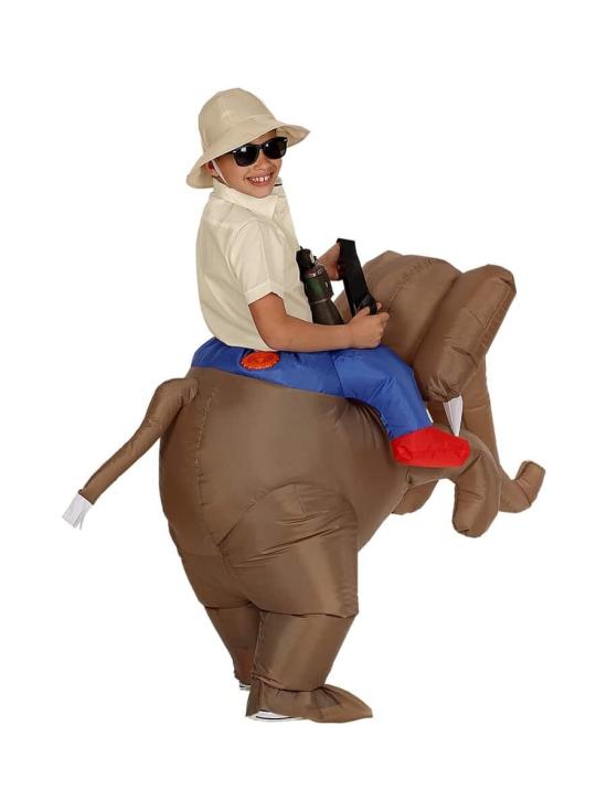 Fantasia de explorador em elefante infantil