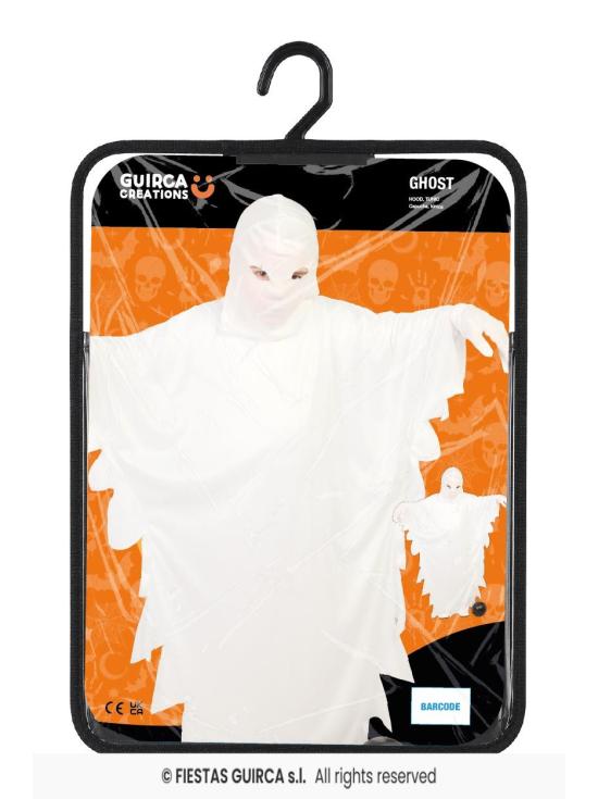 Fantasia de fantasma assustador infantil
