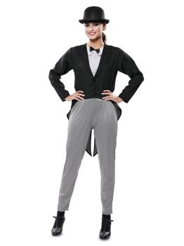 Traje Skinny de El Gordo e El Flaco adulto