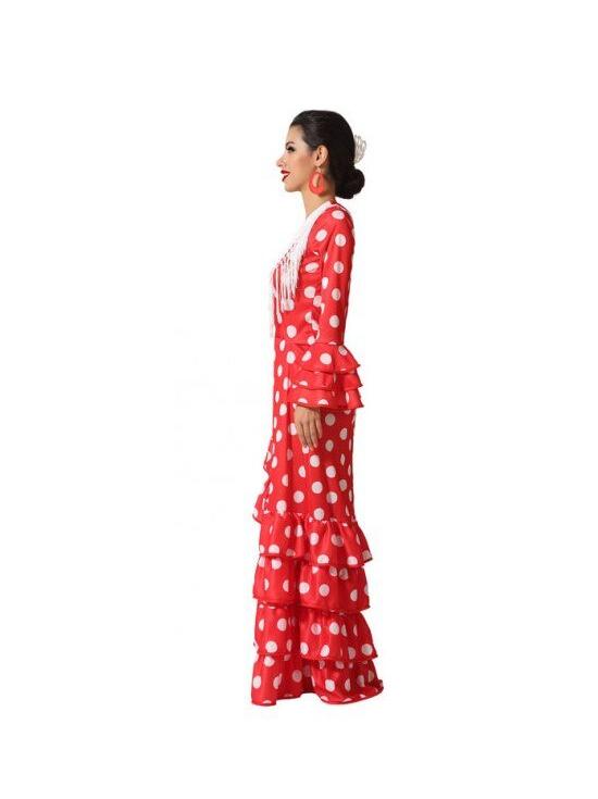 Fato de Flamenco Alvero Vermelho para adulto
