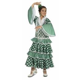 Fato de Flamenco Sevilha Verde Menina
