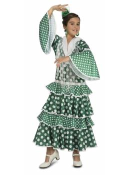 Fato de Flamenco Sevilha Verde Menina