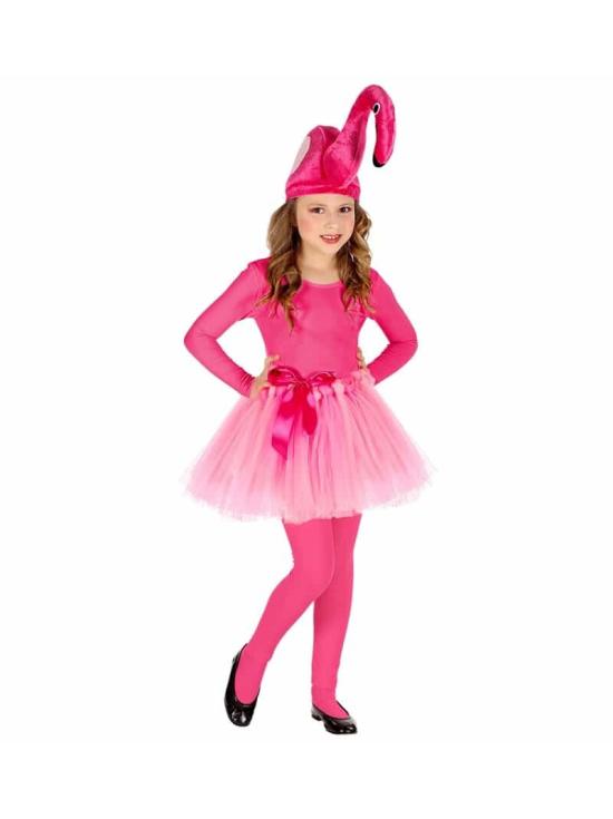 Fato de Flamenco Rosa tamanho criança