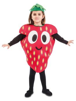 Fato de morango tamanho infantil.
