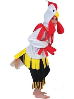 Fantasia infantil de galo de fazenda
