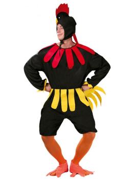 Disfraz Gallo Negro  adultos.
