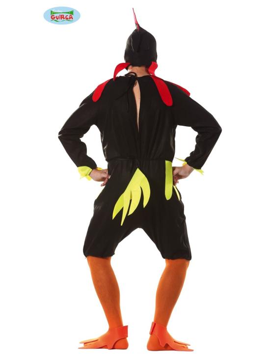 Disfraz Gallo Negro  adultos.
