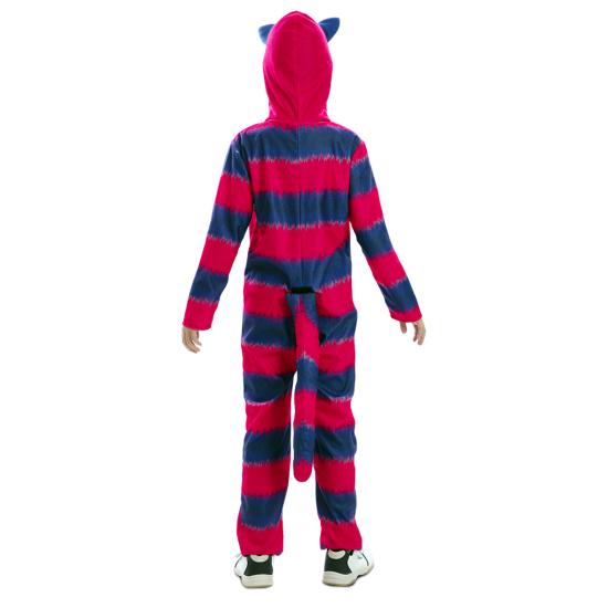 Fantasia de Gato Cheshire Infantil Unissex – Macacão com Capuz Fantasia de Gato Cheshire Infantil Unissex – Macacão com Capuz
