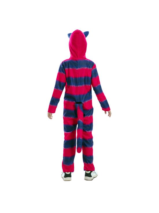 Fantasia de Gato Cheshire Infantil Unissex – Macacão com Capuz