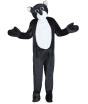 Fato de gato preto para adulto