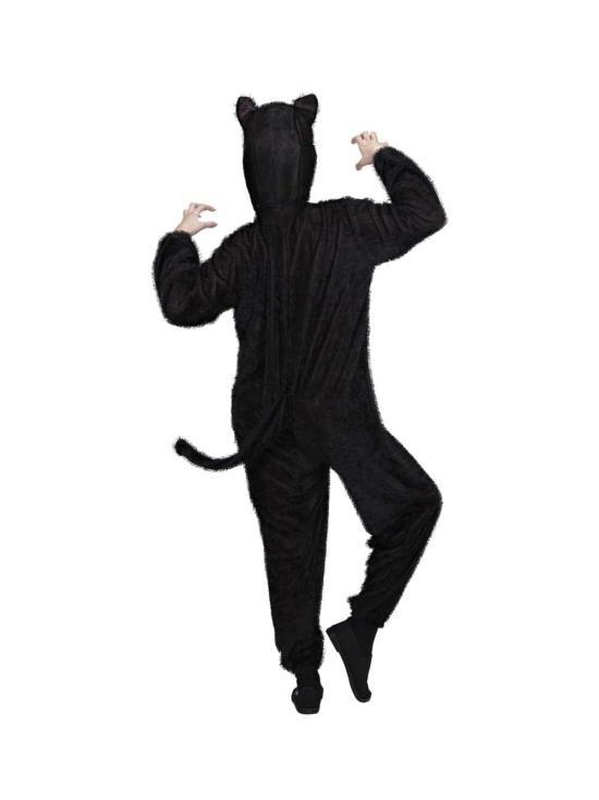 Fantasia de gato preto unissex adulto