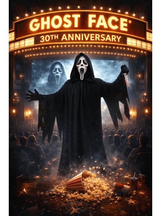 Fantasia de Ghost Face para Adultos - 30º Aniversário