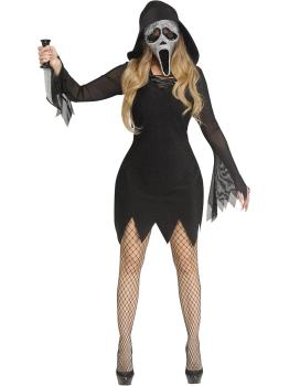 Fantasia de Ghost Face Bling para mulheres – Horror brilhante e estilo deslumbrante