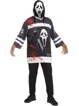 Fantasia de hóquei Ghost Face – Terror esportivo para adultos
