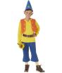 Fato de gnomo amarelo infantil