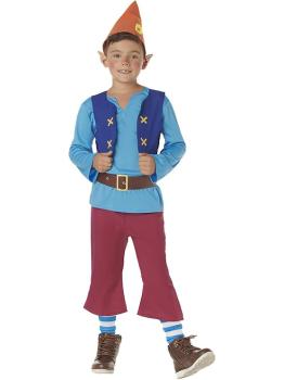 Fato de gnomo amarelo infantil