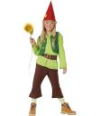 Fato de gnomo verde infantil