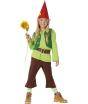 Fato de gnomo verde infantil