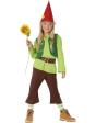 Fato de gnomo verde infantil