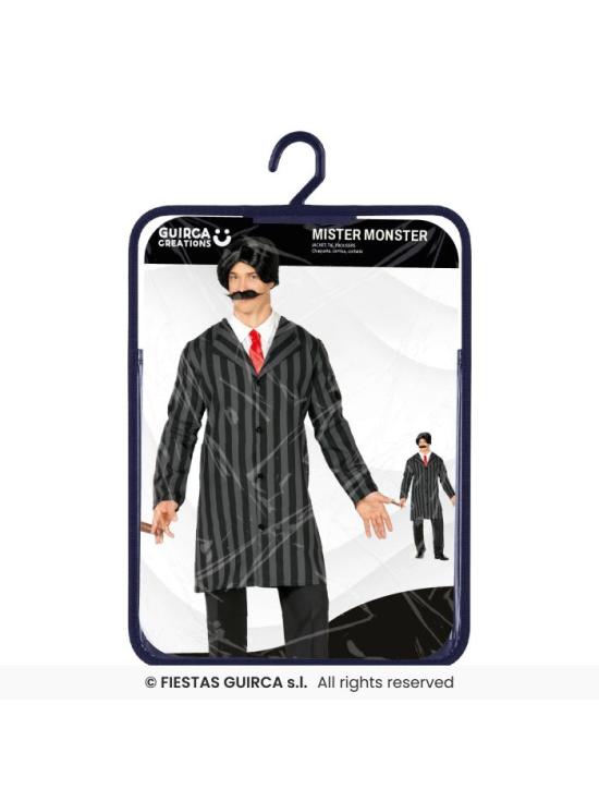 Fato da família Gomez Padre Addams tamanho adulto