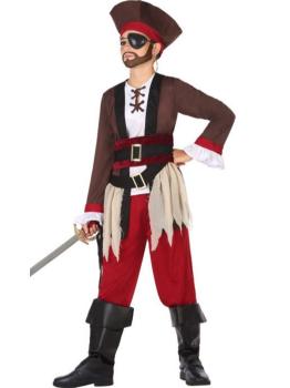 Fato de Capitão Pirata dos Grandes Mares para criança