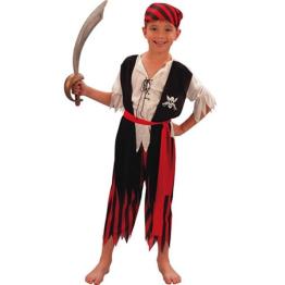 Grande fantasia de pirata para criança.