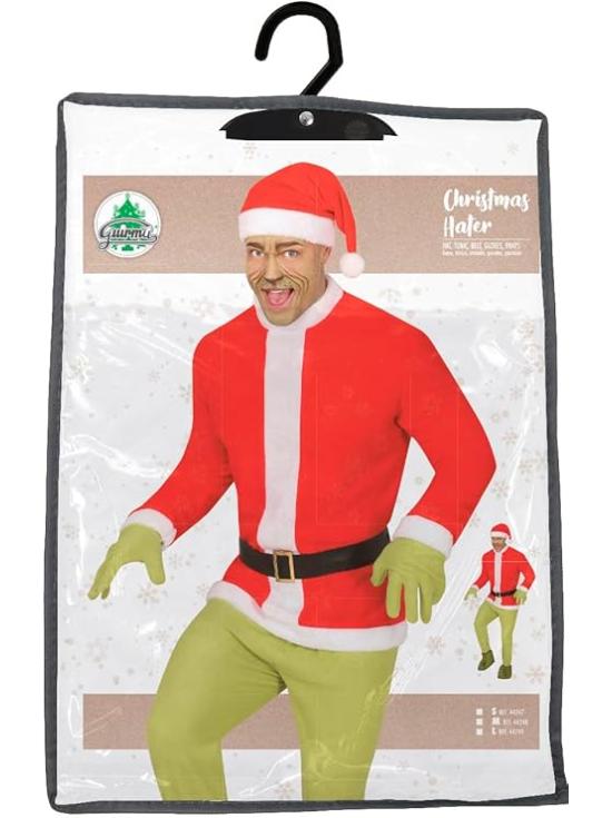 Fantasia de Grinch para adultos no Natal