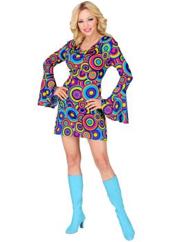 Fantasia azul da moda adulta dos anos 70