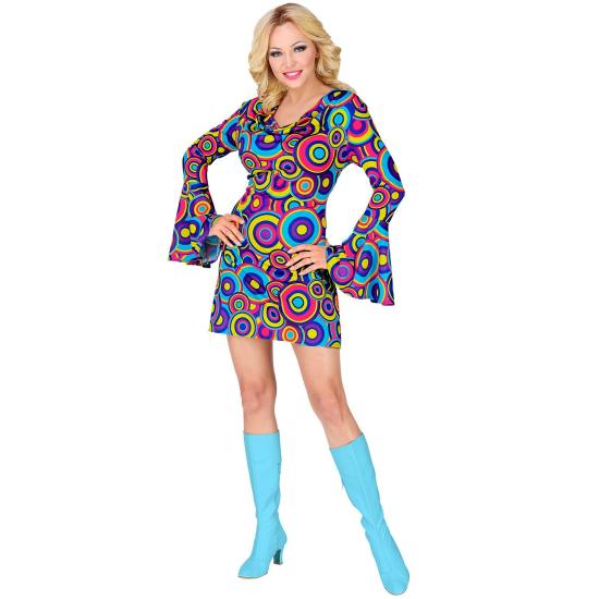 Fantasia azul da moda adulta dos anos 70 Fantasia azul da moda adulta dos anos 70