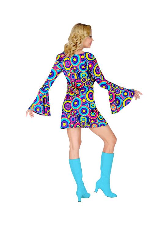 Fantasia azul da moda adulta dos anos 70