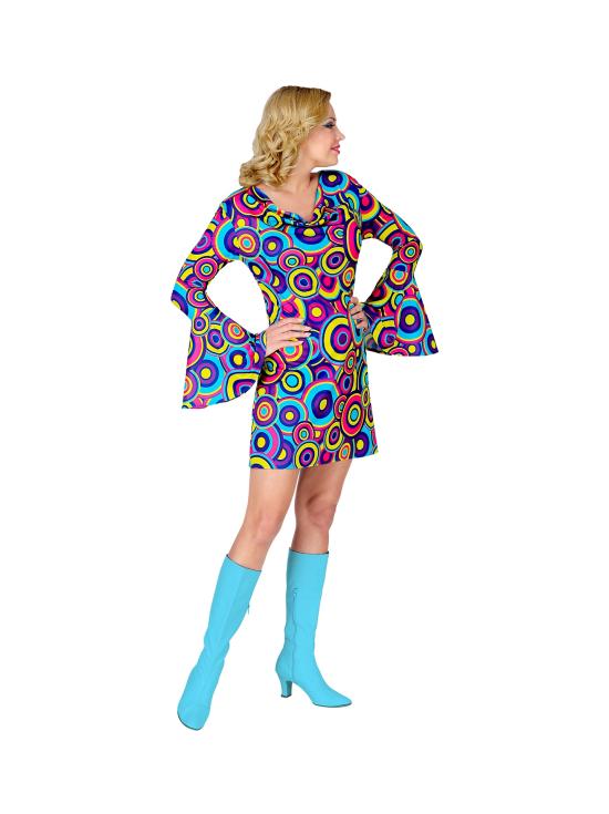 Fantasia azul da moda adulta dos anos 70