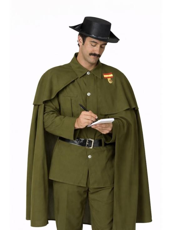 Fato de Guarda Civil com Capa para adulto