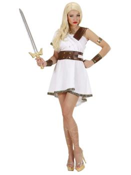 Fantasia de guerreira olímpica para meninas