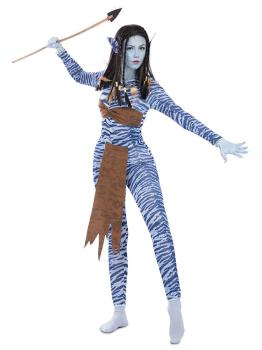 Fantasia de guerreiro da selva de avatar adulto