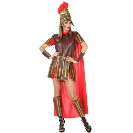 Fato de guerreiro romano vermelho para adulto Fato de guerreiro romano vermelho para adulto