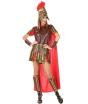Fato de guerreiro romano vermelho para adulto