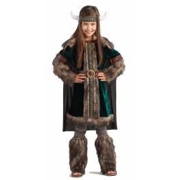 Fato de guerreiro viking do norte para menina
