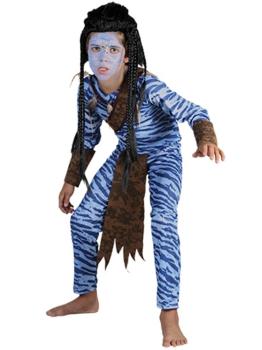 Fantasia de guerreiro avatar infantil