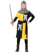 Fato de guerreiro medieval infantil amarelo