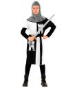Fato de guerreiro medieval para criança branco