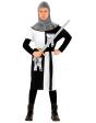 Fato de guerreiro medieval para criança branco