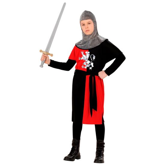 Fato de guerreiro medieval infantil vermelho Fato de guerreiro medieval infantil vermelho