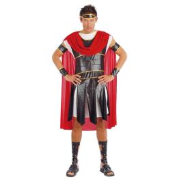 Fantasia de capa de guerreiro romano adulto